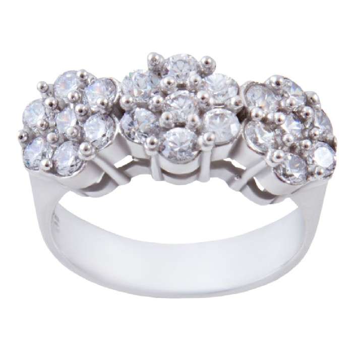 انگشتر نقره زنانه مدل فلاور کد P2030