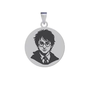 آویز گردنبند زنانه و مردانه هایکا مدل چهره شخصیت هری پاتر کد ag.h 223