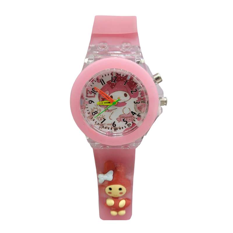 ساعت مچی عقربه ای دخترانه مدل دختر توت فرنگی چراغدار بند سیلیکونی ضد حساسیت ساعت مچی عقربه ای دخترانه مدل دختر توت فرنگی چراغدار بند سیلیکونی ضد حساسیت