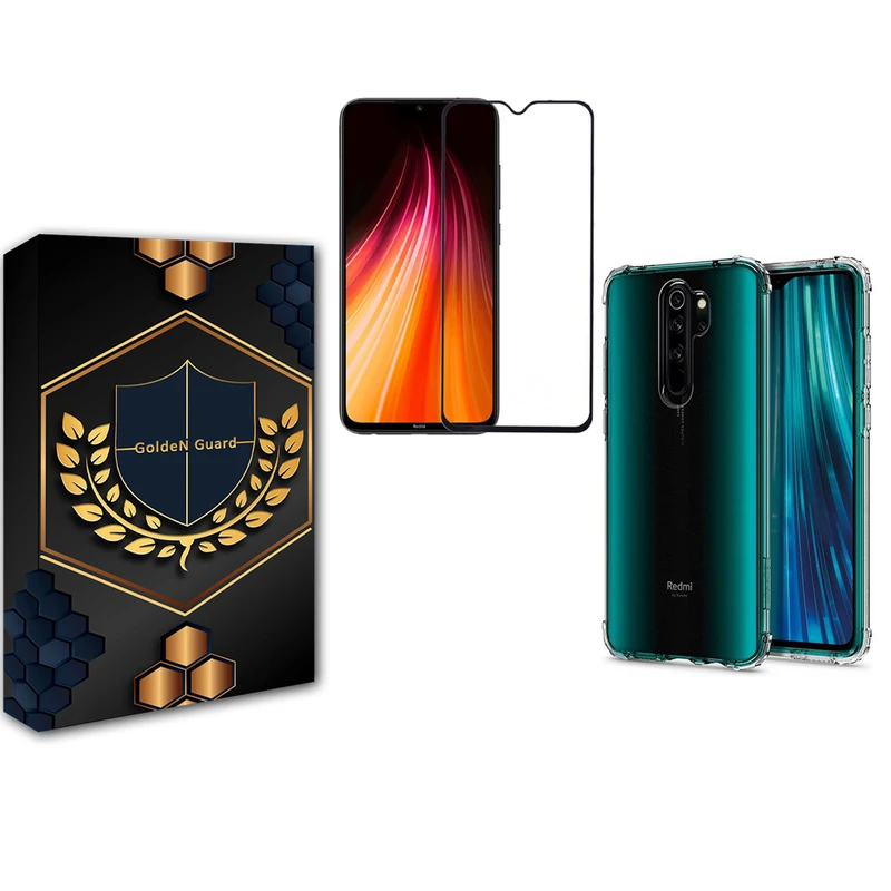 کاور گلدن گارد مدل کپسولی مناسب برای گوشی موبایل شیائومی Redmi note8 Pro به همراه محافظ صفحه نمایش