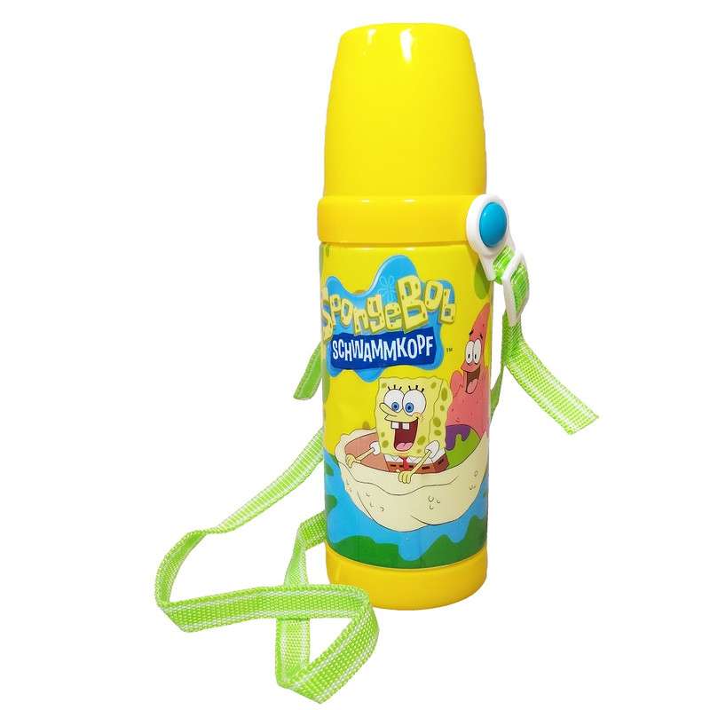 قمقمه کودک مدل باب اسفنجی کد BOB-SCH-7 گنجایش 0.5 لیتر