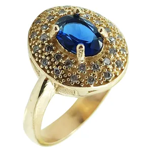 انگشتر زنانه مدل یاقوت کبود کد ys-As3