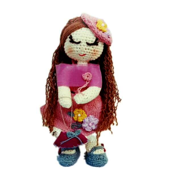 عروسک بافتنی مدل گیسو کد hp27