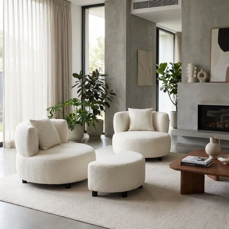 مبل راحتی دو نفره نوین چوب پارس مدل TiTi به همراه جلو مبلی