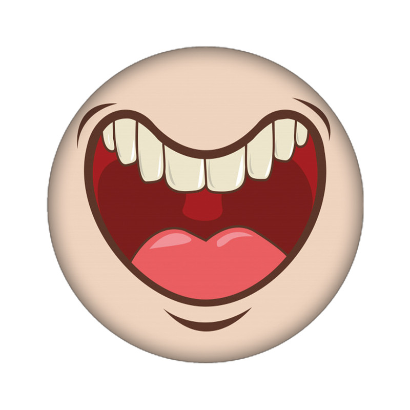 استیکر تزئینی موبایل مدل دهان کد 3691