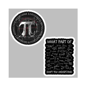 استیکر لپ تاپ و موبایل گوفی طرح ریاضیات  مجموعه 2 عددی 