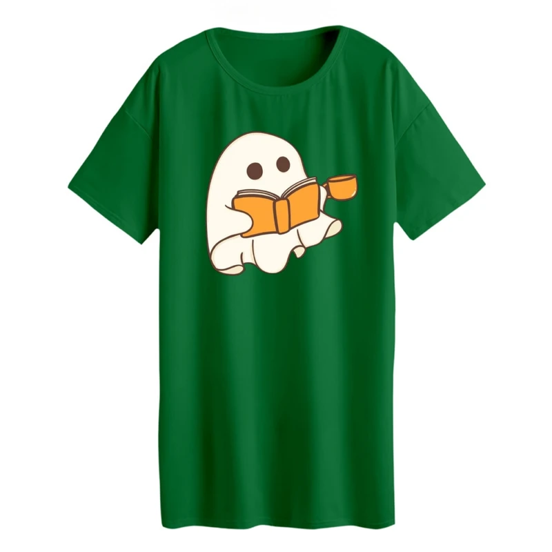 تی شرت لانگ زنانه مدل روح و کتاب