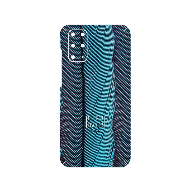 برچسب پوششی ماهوت مدل Turquoise feathers مناسب برای گوشی موبایل سامسونگ Galaxy S20 Plus