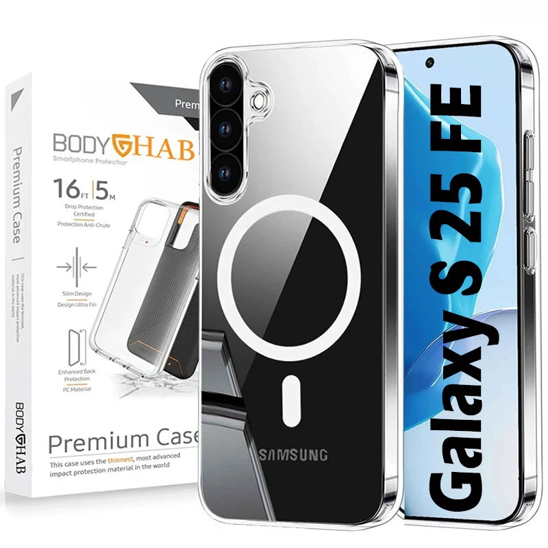 کاور بادی قاب مدل Magsafe-S25FE طرح مگ سیف مناسب برای گوشی موبایل سامسونگ Galaxy S25 FE