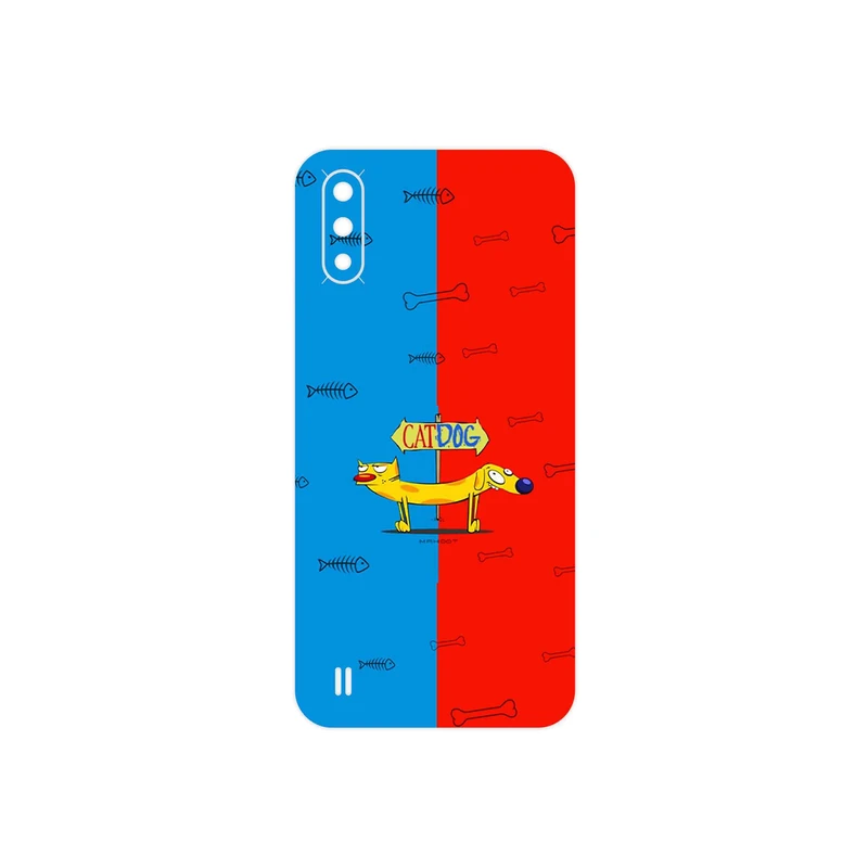 برچسب پوششی ماهوت مدل CatDog مناسب برای گوشی موبایل سامسونگ Galaxy A01