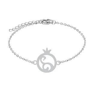 دستبند زنجیری زنانه هایکا طرح انار کد zd.ha 239