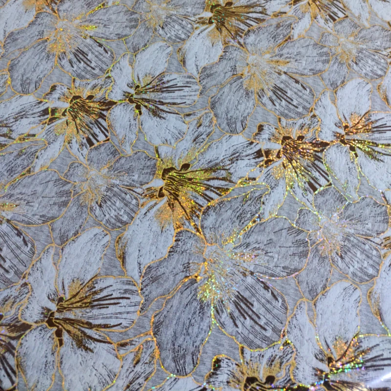 طلق رومیزی مدل گل طلایی کد 140x150