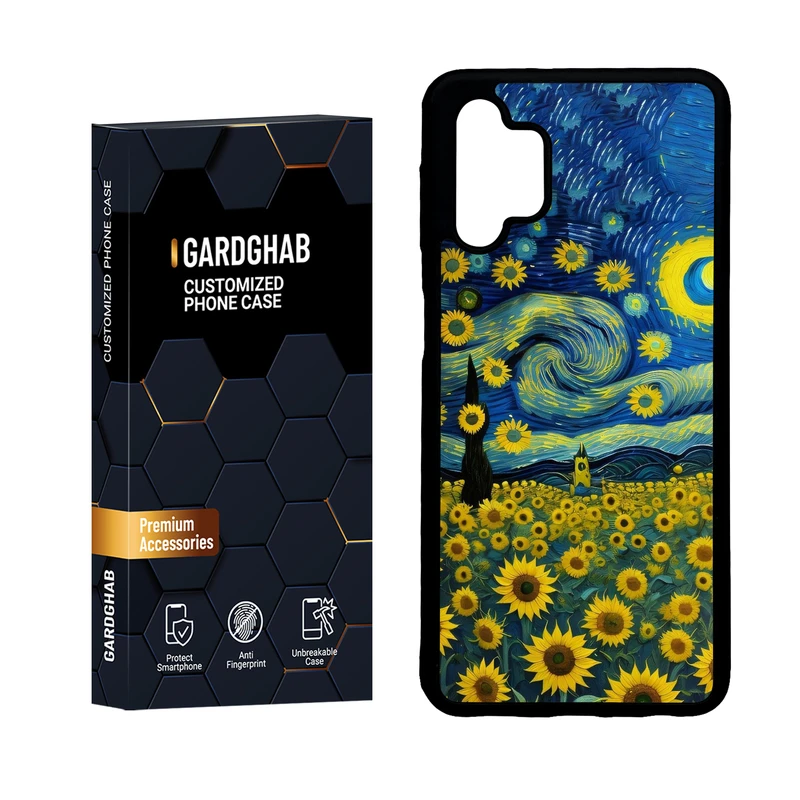 کاور گارد قاب مدل دور ژله ای هنری مناسب برای گوشی موبایل سامسونگ Galaxy A32 5G / M32 5G