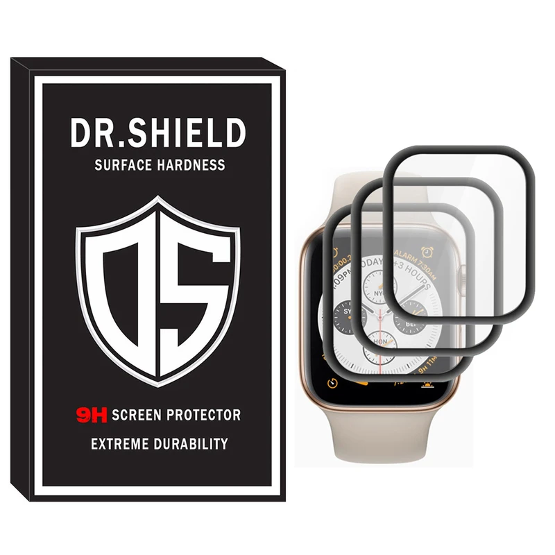 محافظ صفحه نمایش دکترشیلد مدل DR_07 مناسب برای ساعت هوشمند اپل Apple Watch Series 7 SE 2022 Aluminum Case 44mm  بسته سه عددی