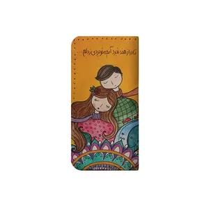 کیف پول چرمی ترمه طراحان ایده مدل نادر از هند نبرد آنچه تو بردی زدلم کد nrg030