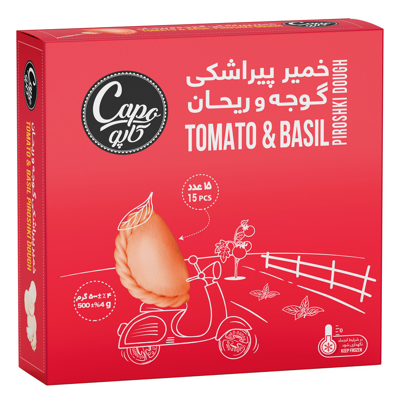 خمیر پیراشکی گوجه و ریحان - 500 گرم
