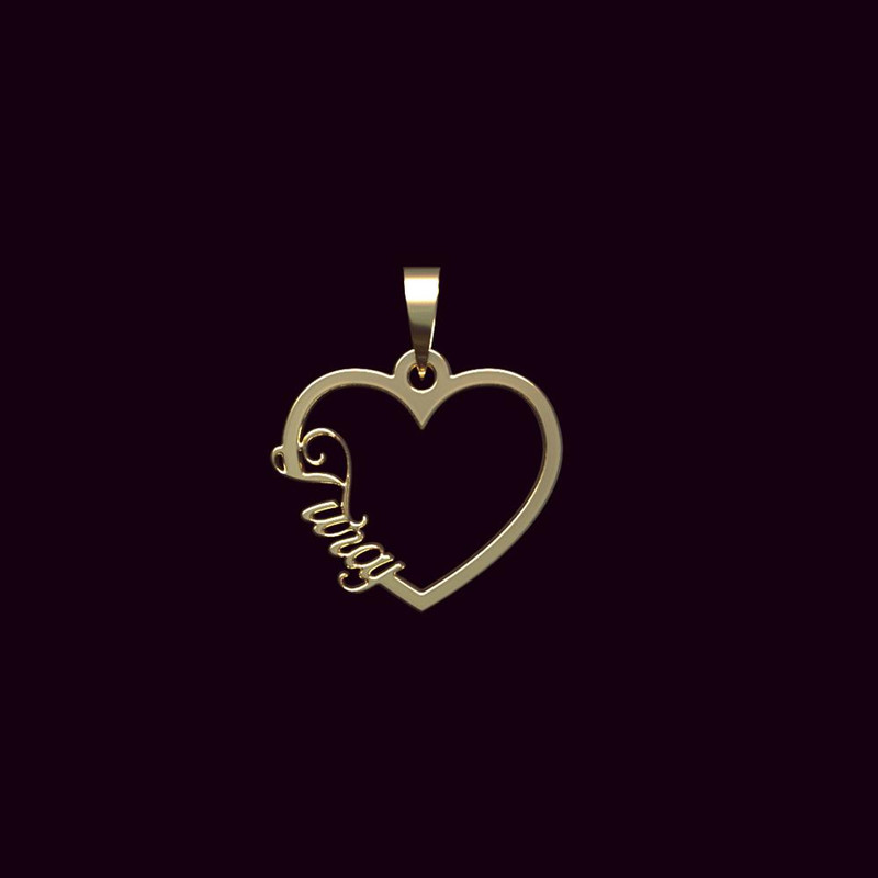 آویز گردنبند طلا 18 عیار زنانه مدوپد مدل اسم تورج turaj کد PB1-10690