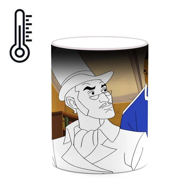 ماگ حرارتی کاکتی مدل کارتون Mike Tyson Mysteries کد mgh22753