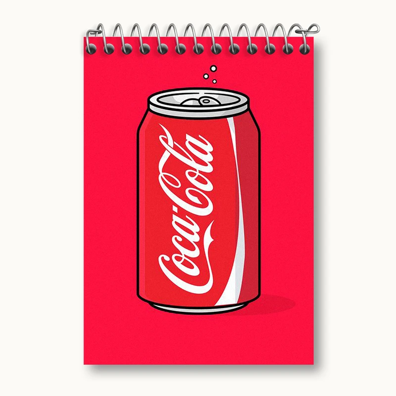 دفتر یادداشت 50 برگ خندالو طرح نوشابه کوکاکولا(Coca Cola) کد N2151