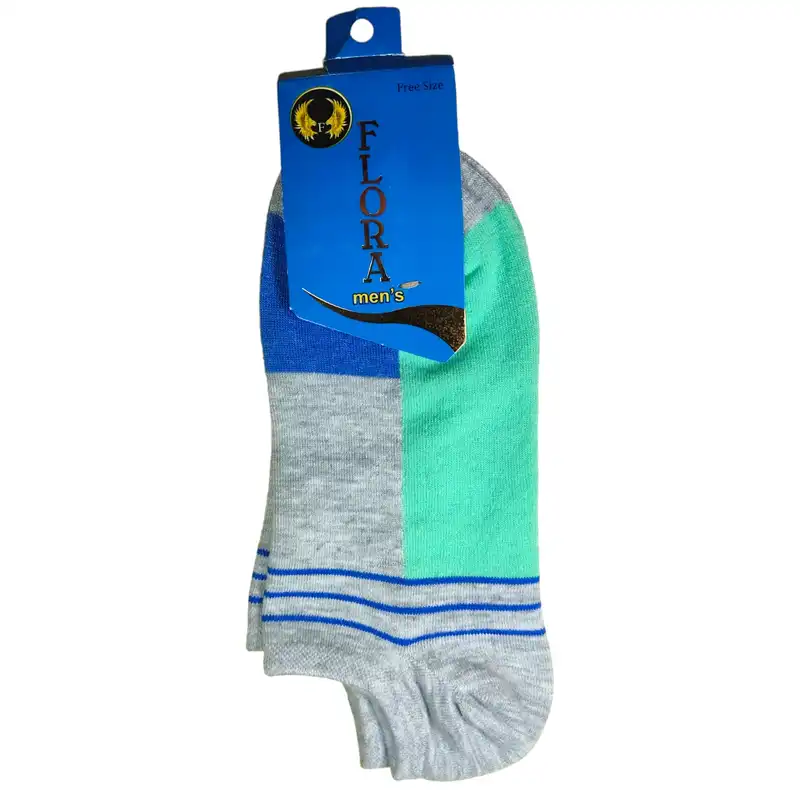 جوراب ساق کوتاه فلورا مدل  Nano cotton