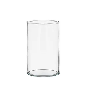 گلدان دکوری مدل شیشه ای استوانه ای کد 1215