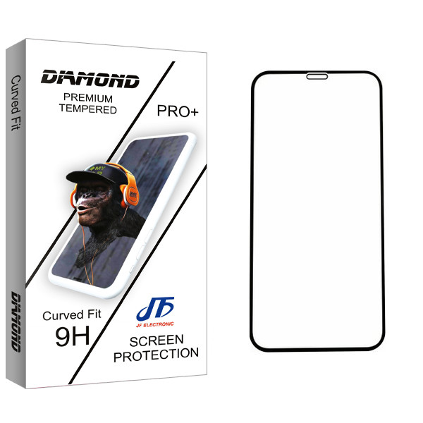 محافظ صفحه نمایش 5D جی اف مدل Diamond glass مناسب برای گوشی موبایل اپل Iphone X