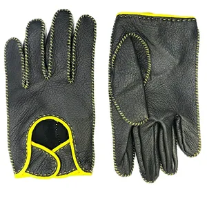 دستکش مردانه چرم مون مدل hand mde