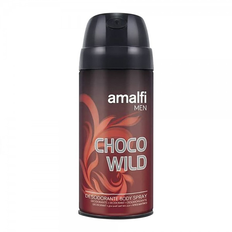 اسپری بدن مردانه آمالفی مدل CHOCO WILD حجم 150 میلی لیتر اسپری بدن مردانه آمالفی مدل CHOCO WILD حجم 150 میلی لیتر