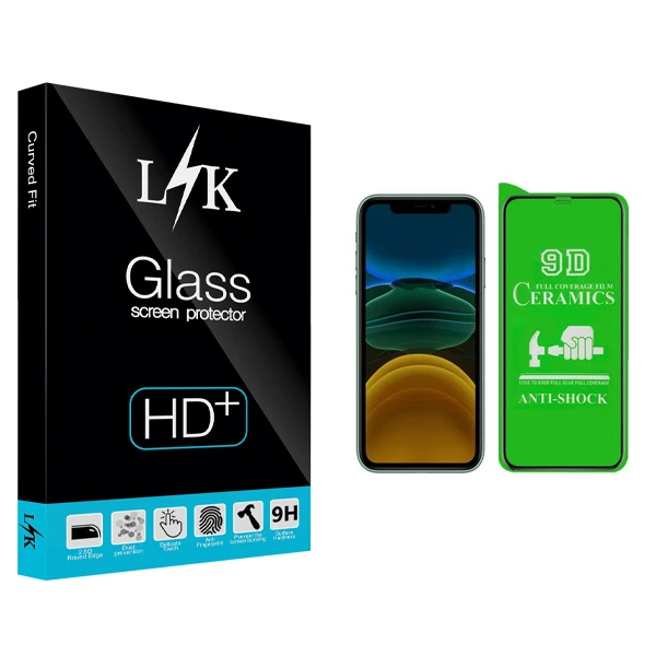 محافظ صفحه نمایش سرامیکی ال کی مدل Hard glass مناسب برای گوشی موبایل اپل IPHONE XR/11
