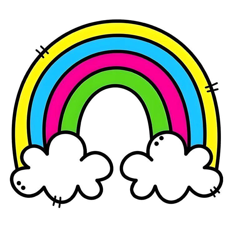 استیکر پارچه و لباس پاد آفرین مدل کارتونی کیوت فانتزی بامزه کد S3454