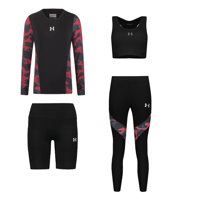 ست چهار تکه لباس ورزشی زنانه مدل 1801-1401-75-69