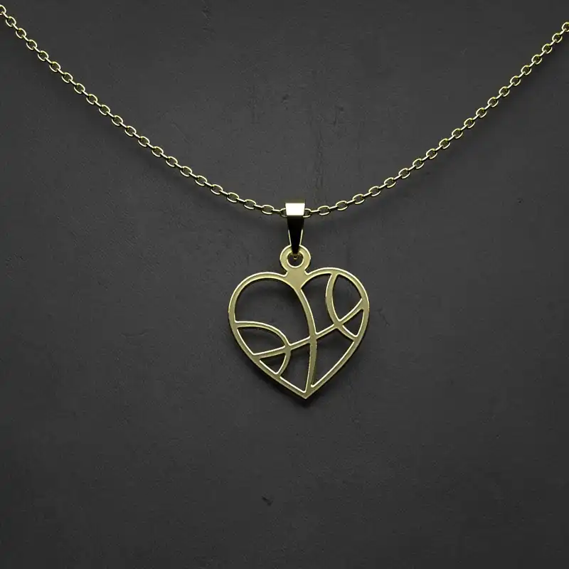 گردنبند طلا 18 عیار زنانه مدوپد مدل هندسی کد CA10179