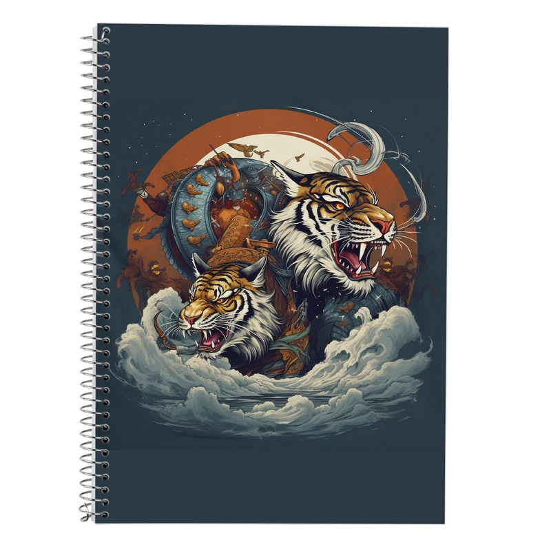 دفتر زبان 50 برگ مدوپد مدل دوخط طرح Vindland Saga کد DF3220