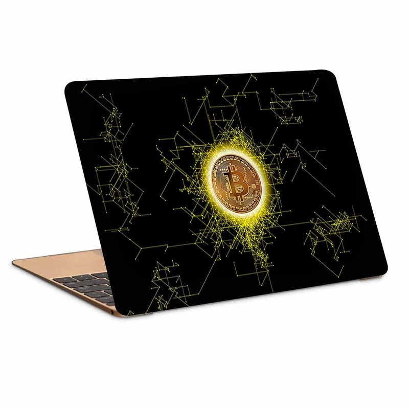 استیکر لپ تاپ طرح bitcoinکد p-1108مناسب برای لپ تاپ 15.6 اینچ