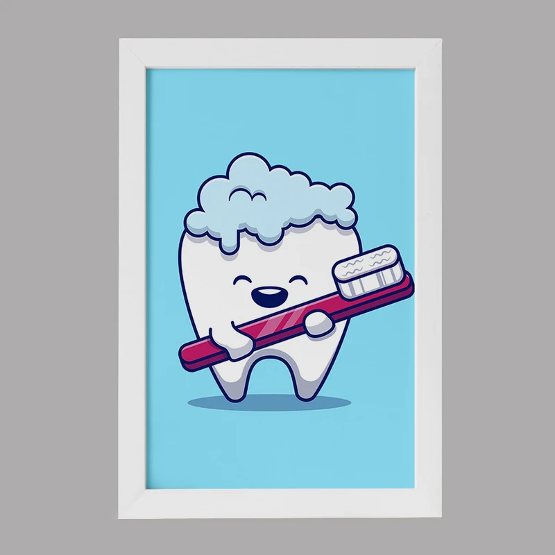 تابلو خندالو مدل دندان و دندان پزشکی کودکانه کد 36754