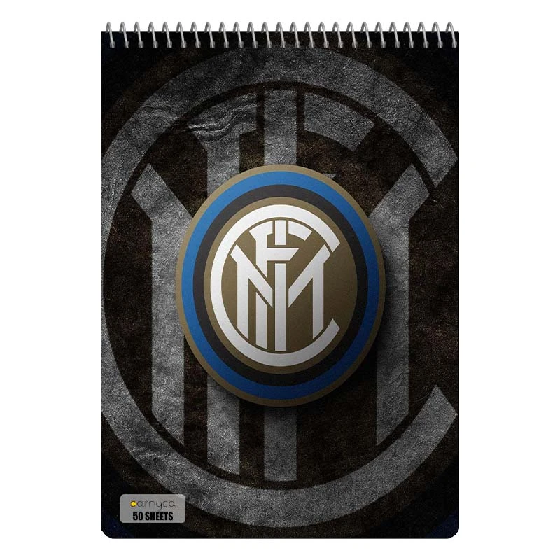 دفتر نقاشی 50 برگ سیمی کارنیکا طرح اینتر میلان Inter Milan کد 28153