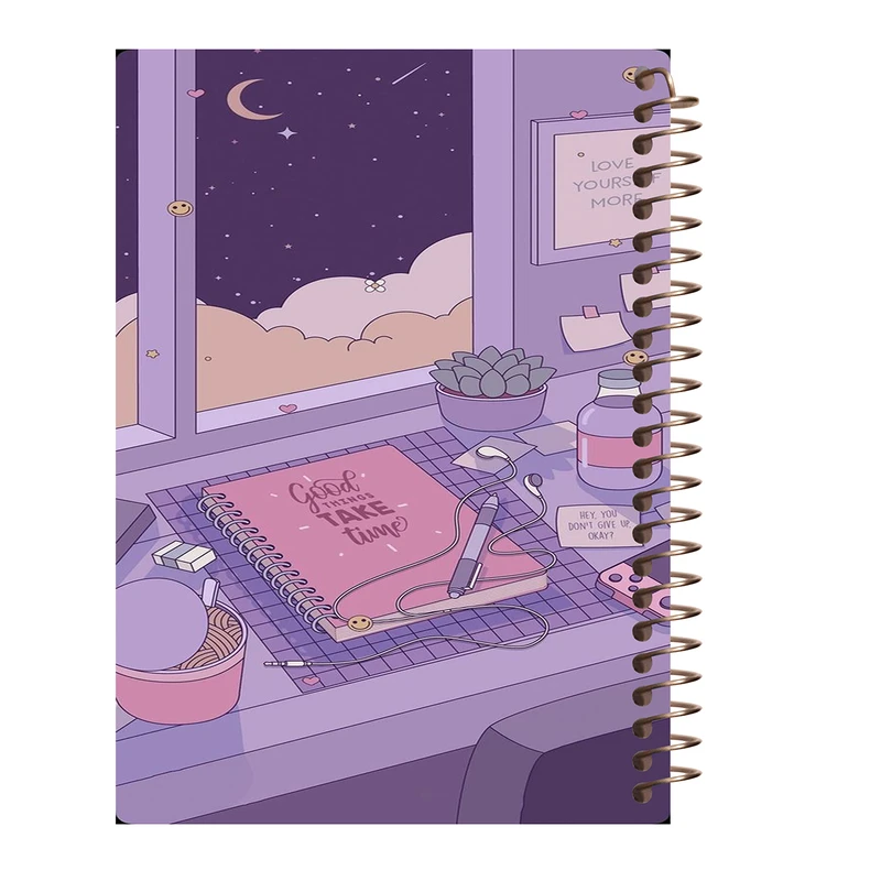 دفتر لغت طرح دخترانه کد W122