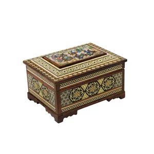 جعبه جواهر خاتم کاری کد 01
