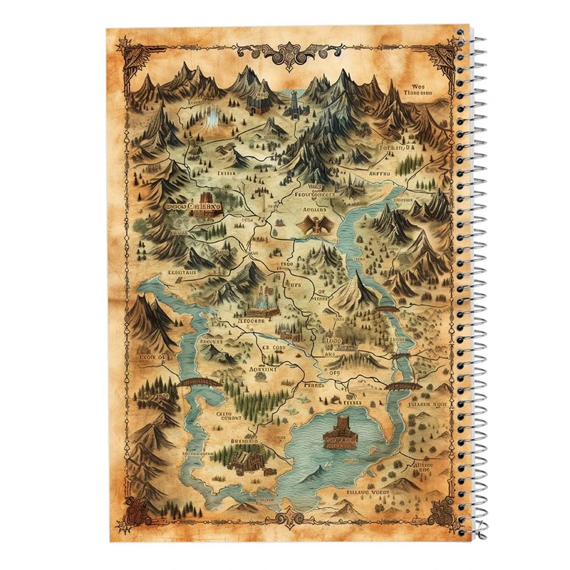 دفتر لیست خرید 50 برگ مدوپد مدل نقشه کد DF15526