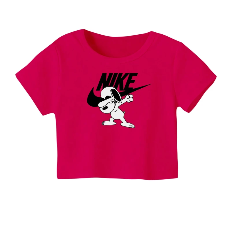 کراپ‌ تی‌شرت آستین کوتاه زنانه مدل لوگو کد 3