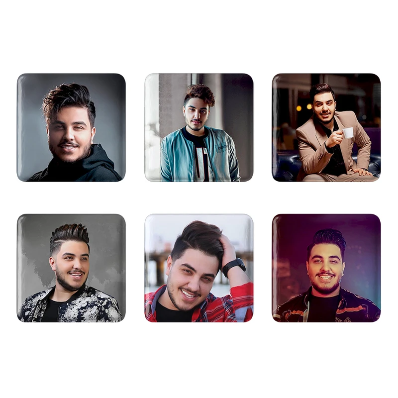 مگنت خندالو مدل آرون افشار کد 253B مجموعه 6 عددی