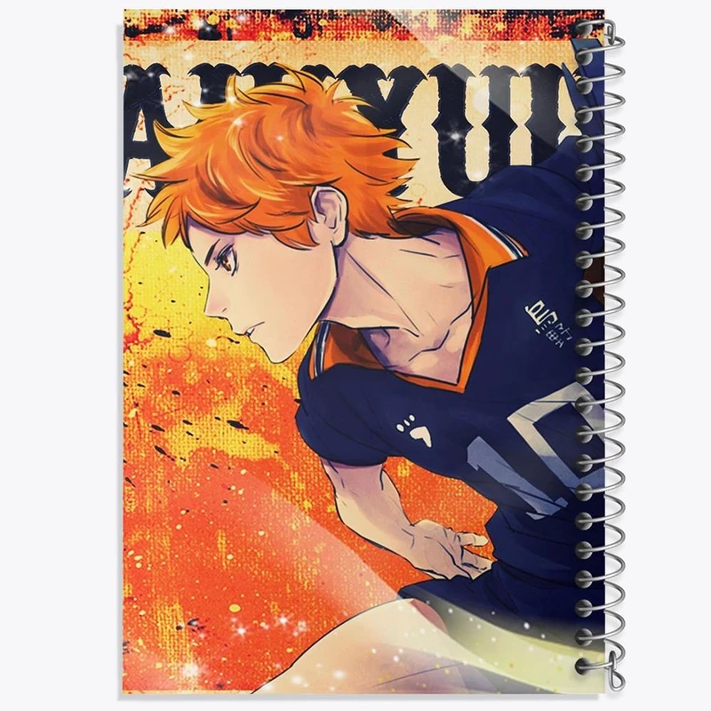 دفتر ژورنال نویسی 50 برگ خندالو مدل نقطه ای طرح هیناتا شویو انیمه هایکیو Haikyu کد 17787