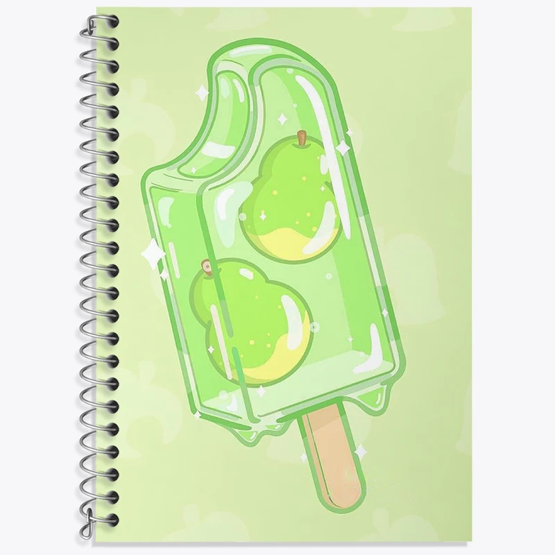 دفتر زبان 50 برگ خندالو مدل سه خط طرح بازی انیمال کراسینگ (Animal Crossing) کد 32686