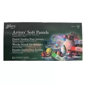 پاستل گچی 12 رنگ گالری مدل artists soft pastels