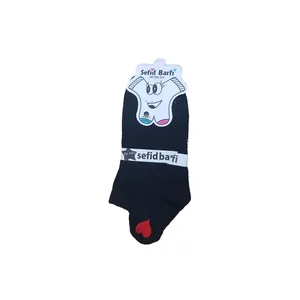جوراب ساق کوتاه دخترانه مدل قلب