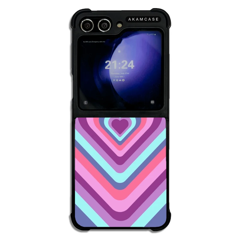 کاور آکام مدل AMCWSGZFLIP5-HEART4 مناسب برای گوشی موبایل سامسونگ Galaxy Z Flip 5
