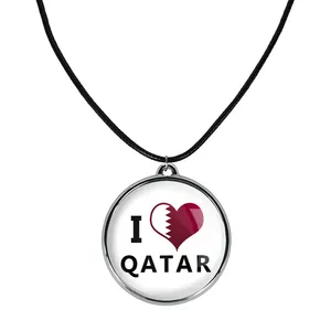 گردنبند خندالو مدل پرچم قطر کد 2043320431