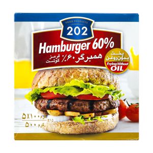 نقد و بررسی همبرگر 60 درصد گوشت قرمز 202 - 500 گرم توسط خریداران