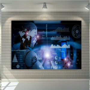 پوستر پارچه ای طرح تکنولوژی مدل هوش مصنوعی کد SDP3911