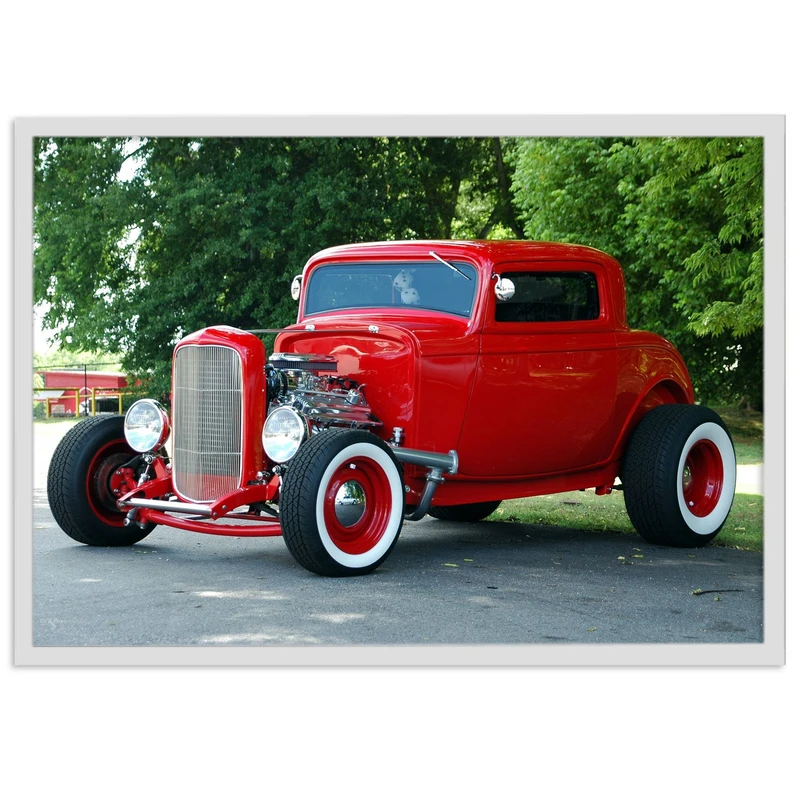 تابلو بکلیت طرح ماشین قدیمی مدل W-s1593